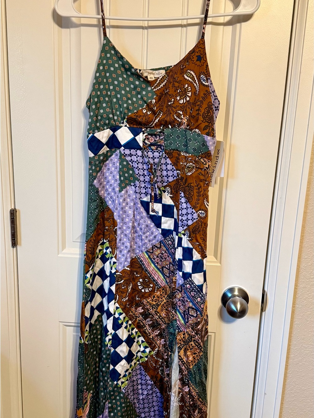 Rewind Patchwork Pattern Dress
